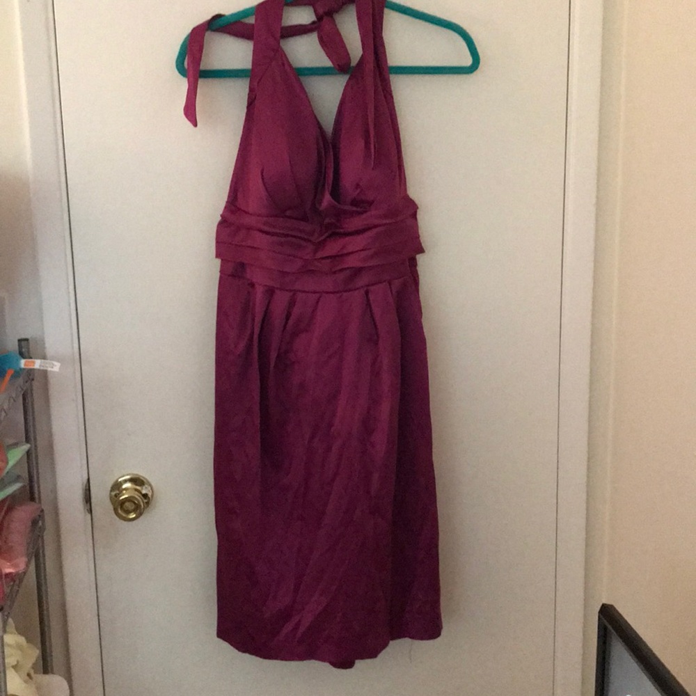 Plum Halter Dress with Pockets!